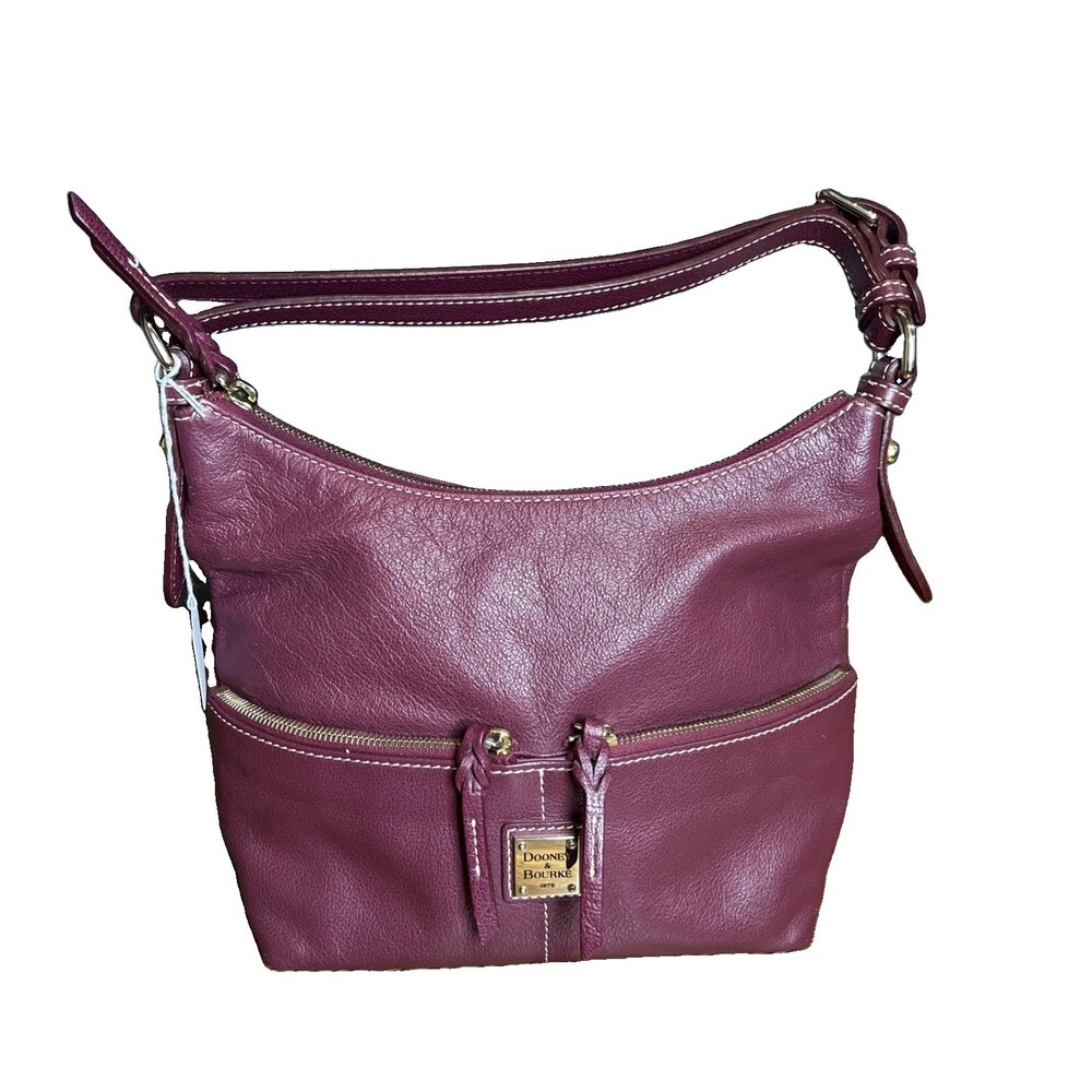 Dooney & Bourke Cranberry Red Shoulder Bag Handbag Versatile Minimalist Y2K
